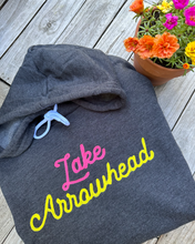 Load image into Gallery viewer, Lake Arrowhead chain-stitched: HOODIE 'eLAvated' collection