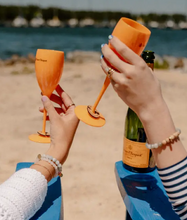 Load image into Gallery viewer, LEATHER WINE TAG: LAKE/BOAT themed!