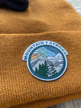Load image into Gallery viewer, MOUNTAIN STRONG Beanie- various colors and styles to choose from SALE!!!