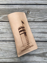 Load image into Gallery viewer, LAKE ARROWHEAD TOWER LEATHER SUNGLASSES CASE