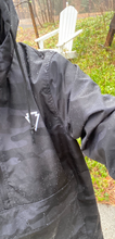 Load image into Gallery viewer, WATER RESISTANT WINDBREAKER ANORAK JACKET: BLACK CAMO