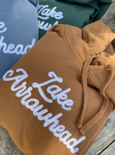 Load image into Gallery viewer, Lake Arrowhead chain-stitched: HOODIE 'eLAvated' collection