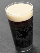 Load image into Gallery viewer, Lake Arrowhead Map 16oz PINT glass