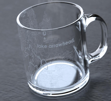 Load image into Gallery viewer, Lake Arrowhead Glass Mug