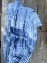 Load image into Gallery viewer, FLOWY TIE DYE COVER UP/KIMONO w/embroidered arrowhead