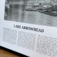 Load image into Gallery viewer, LAKE ARROWHEAD BLACK AND WHITE POSTER PRINT