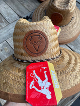 Load image into Gallery viewer, GROM 'Youth' Original Lifeguard 100% Straw hat w/leather patch