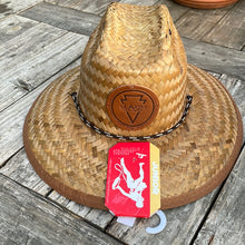 Load image into Gallery viewer, GROM 'Youth' Original Lifeguard 100% Straw hat w/leather patch