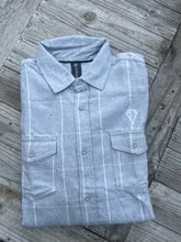 Load image into Gallery viewer, FLANNEL SHIRT- GREY/WHITE- the ‘Mayor’