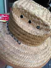 Load image into Gallery viewer, GROM 'Youth' Original Lifeguard 100% Straw hat w/leather patch