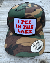 Load image into Gallery viewer, &quot;I PEE IN THE LAKE&quot; Snapback Trucker HAT
