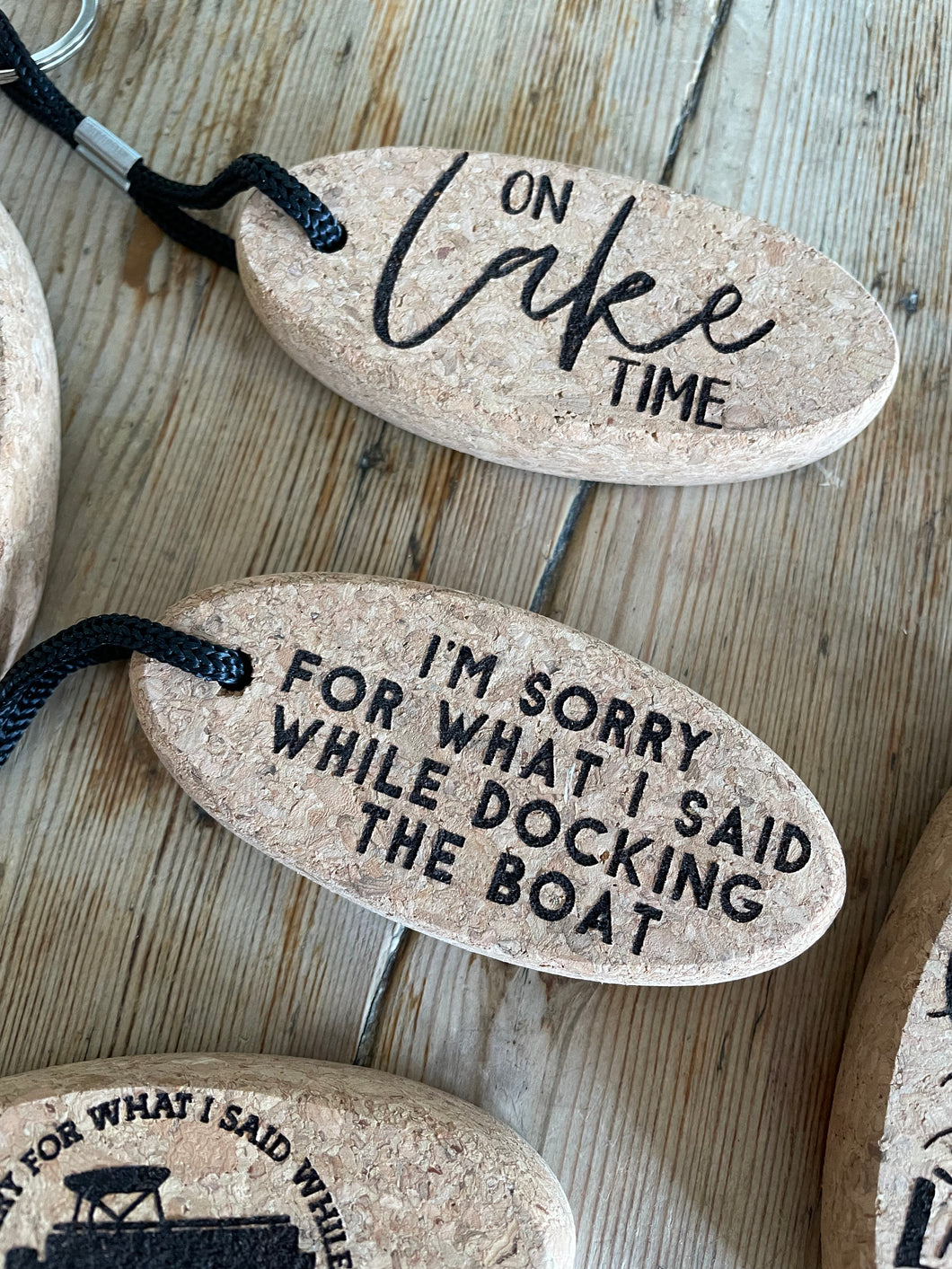Floating Cork Boat Keychain - Multiple to choose from!