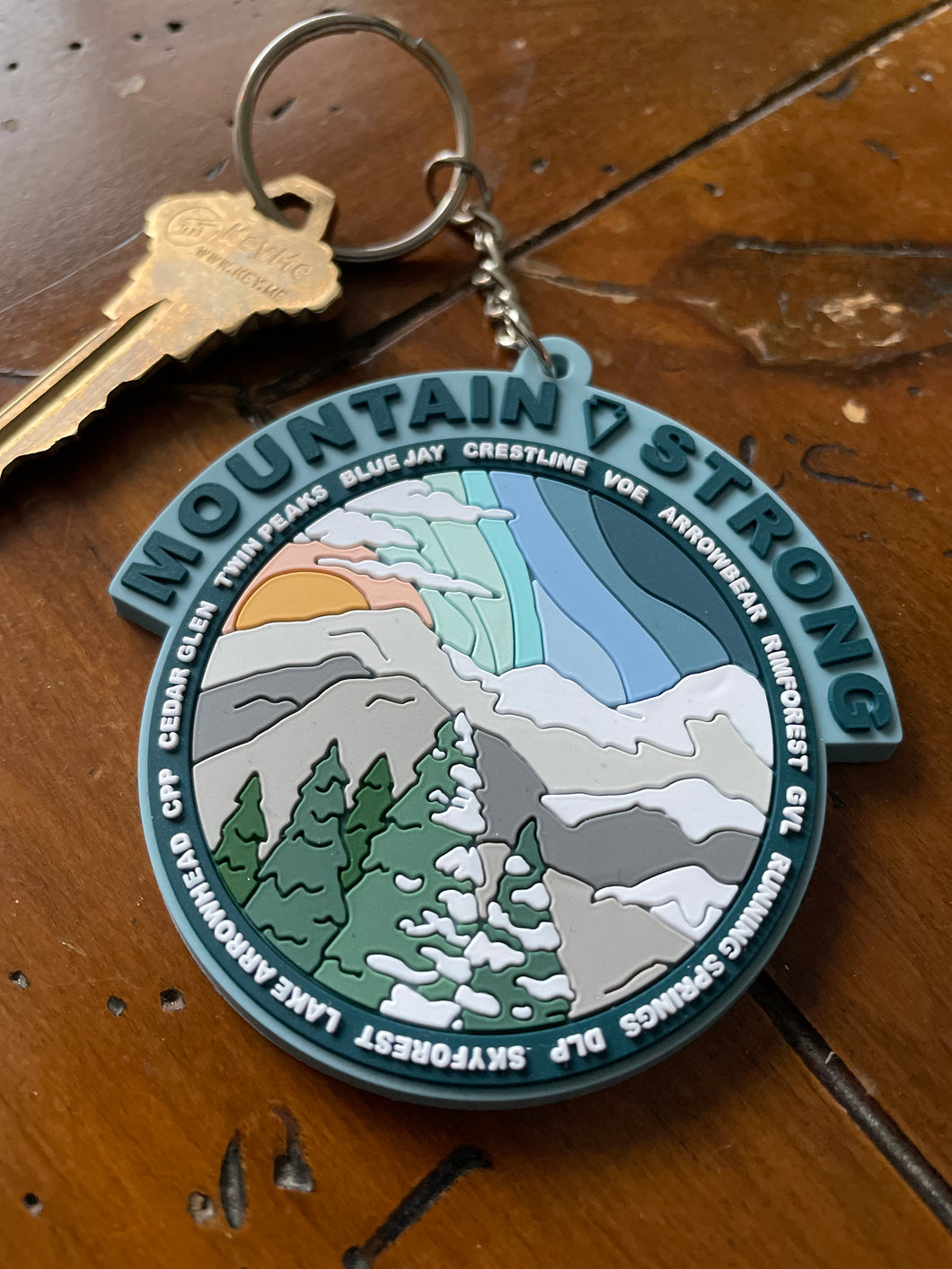MOUNTAIN STRONG Keychain: SALE!!!
