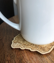 Load image into Gallery viewer, PAIR OF LAKE ARROWHEAD TOPOGRAPHY COASTERS [2]
