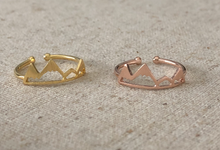 Load image into Gallery viewer, MOUNTAIN RING- silver, gold or rose gold
