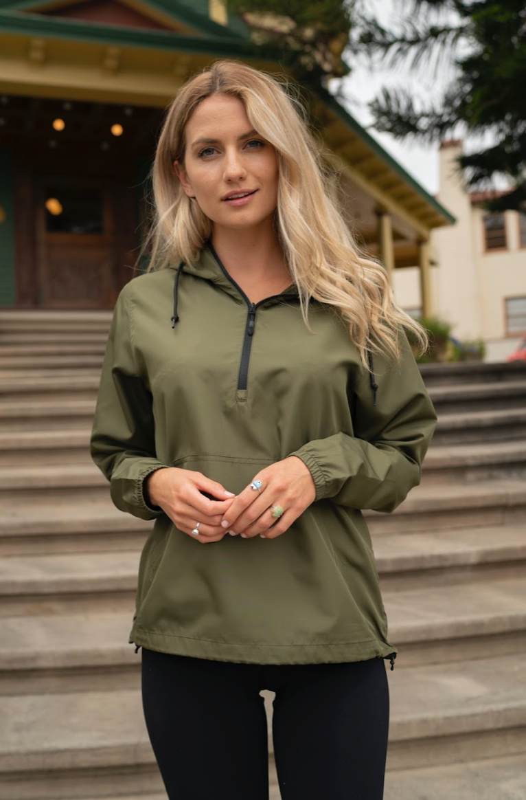 Army green anorak clearance jacket