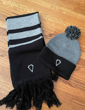 Load image into Gallery viewer, Pom-Pom 12&quot; Knit Arrowhead Beanie

