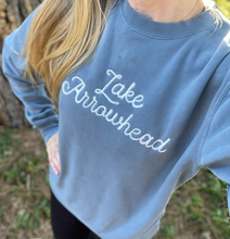 Load image into Gallery viewer, LAKE ARROWHEAD PREMIUM LOOP stitched- CREWNECK &#39;eLAvated&#39; collection

