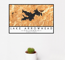 Load image into Gallery viewer, Lake Arrowhead - Map Print &#39;Ember Vertical or Horizontal
