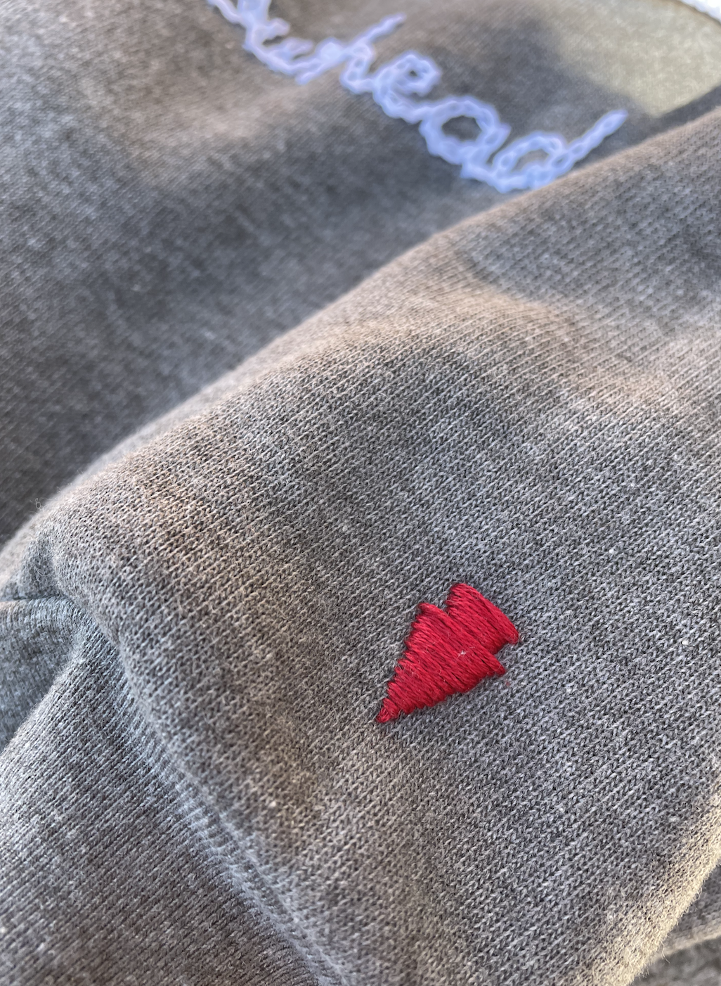 Lake Arrowhead 100% hand, chain-stitched sweatshirt 'eLAvated' collection- hoodie or crewneck