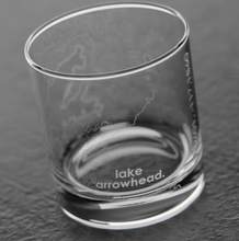 Load image into Gallery viewer, Lake Arrowhead Map- Rocks/Whisky Glass 11oz
