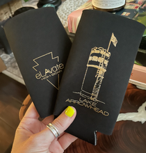 Load image into Gallery viewer, SLIM KOOZIE:  black and gold
