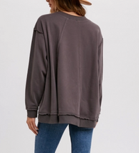 Load image into Gallery viewer, Crewneck Oversized Sweatshirt- ASH
