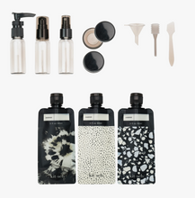Load image into Gallery viewer, KITSCH: Refillable Ultimate Travel 11pc Set - Black &amp; Ivory
