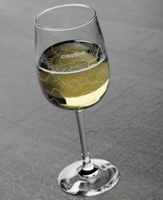 Load image into Gallery viewer, Crestline Map Stemmed Wine Glass
