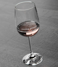 Load image into Gallery viewer, Running Springs Map Stemmed Wine Glass

