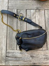 Load image into Gallery viewer, Vegan Leather Crossbody Fanny Pack- Cream or Black
